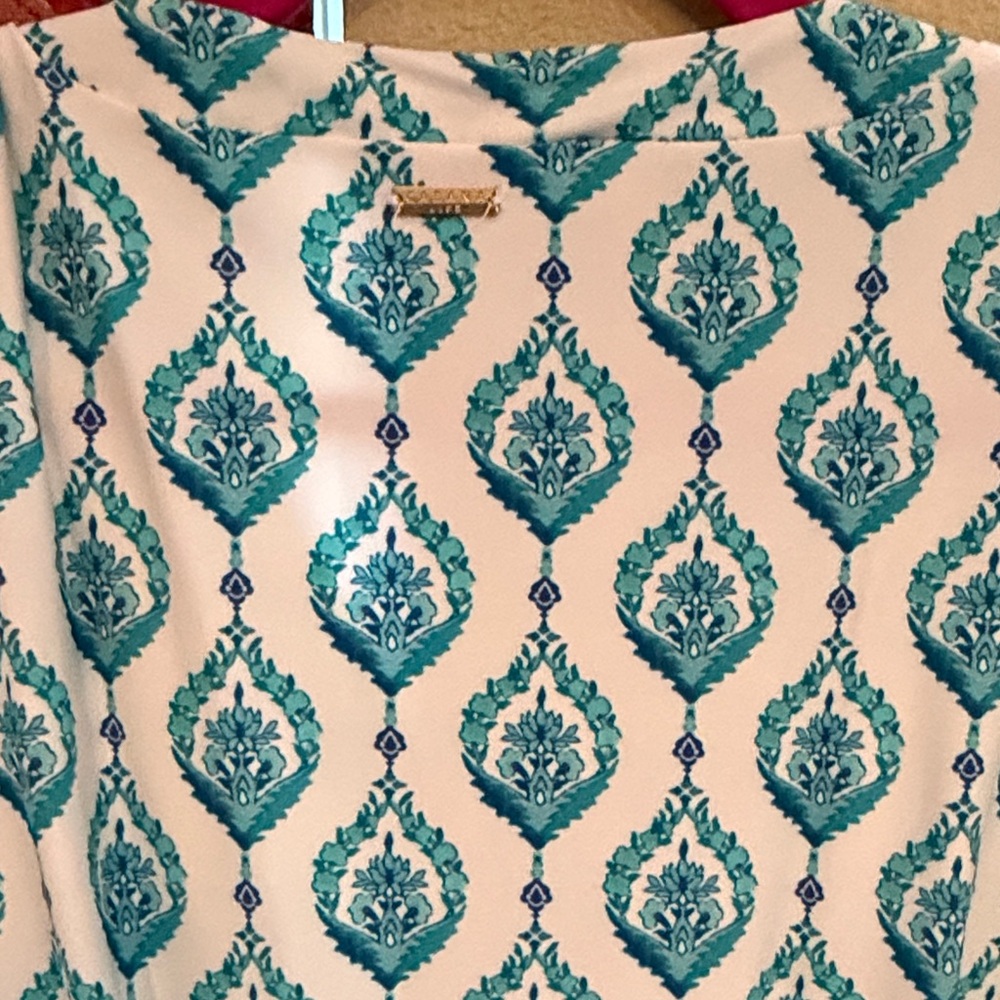 Cabana Life Teal and White Romper - Picture 7 of 7
